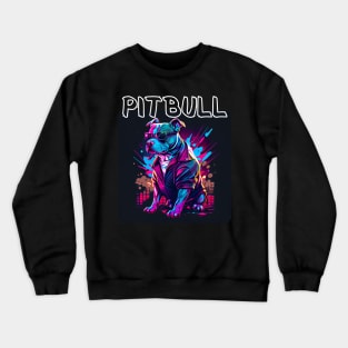 Graffiti Style - Cool Pitbull 5 Crewneck Sweatshirt